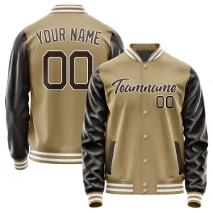 Custom Light Khaki Brown Jacket