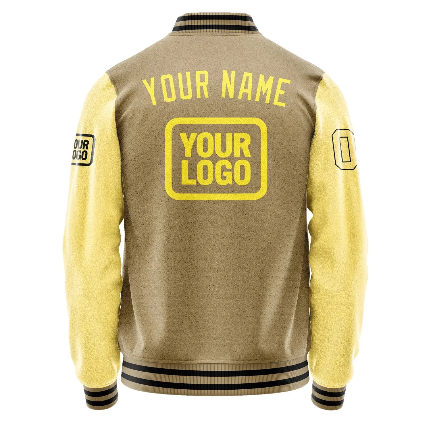 Custom Light Khaki Light Yellow Jacket