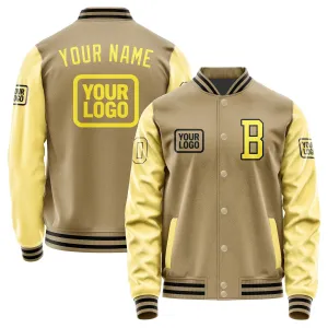Custom Light Khaki Light Yellow Jacket