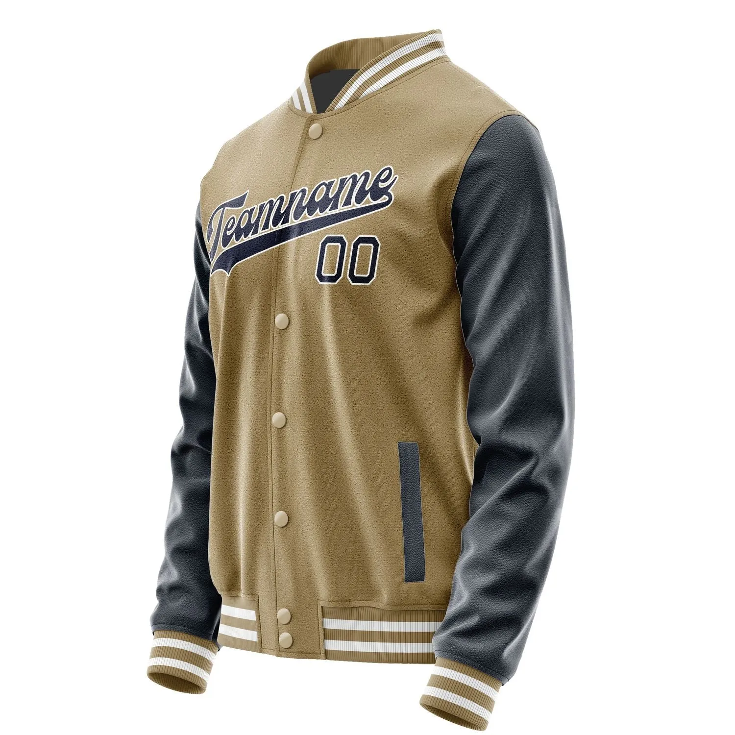 Custom Light Khaki Navy Jacket
