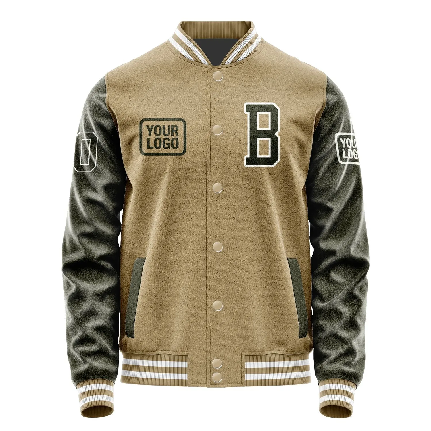 Custom Light Khaki Olive Jacket