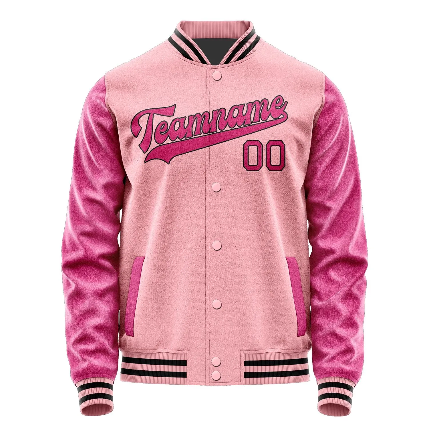 Custom Light Pink Pink Jacket