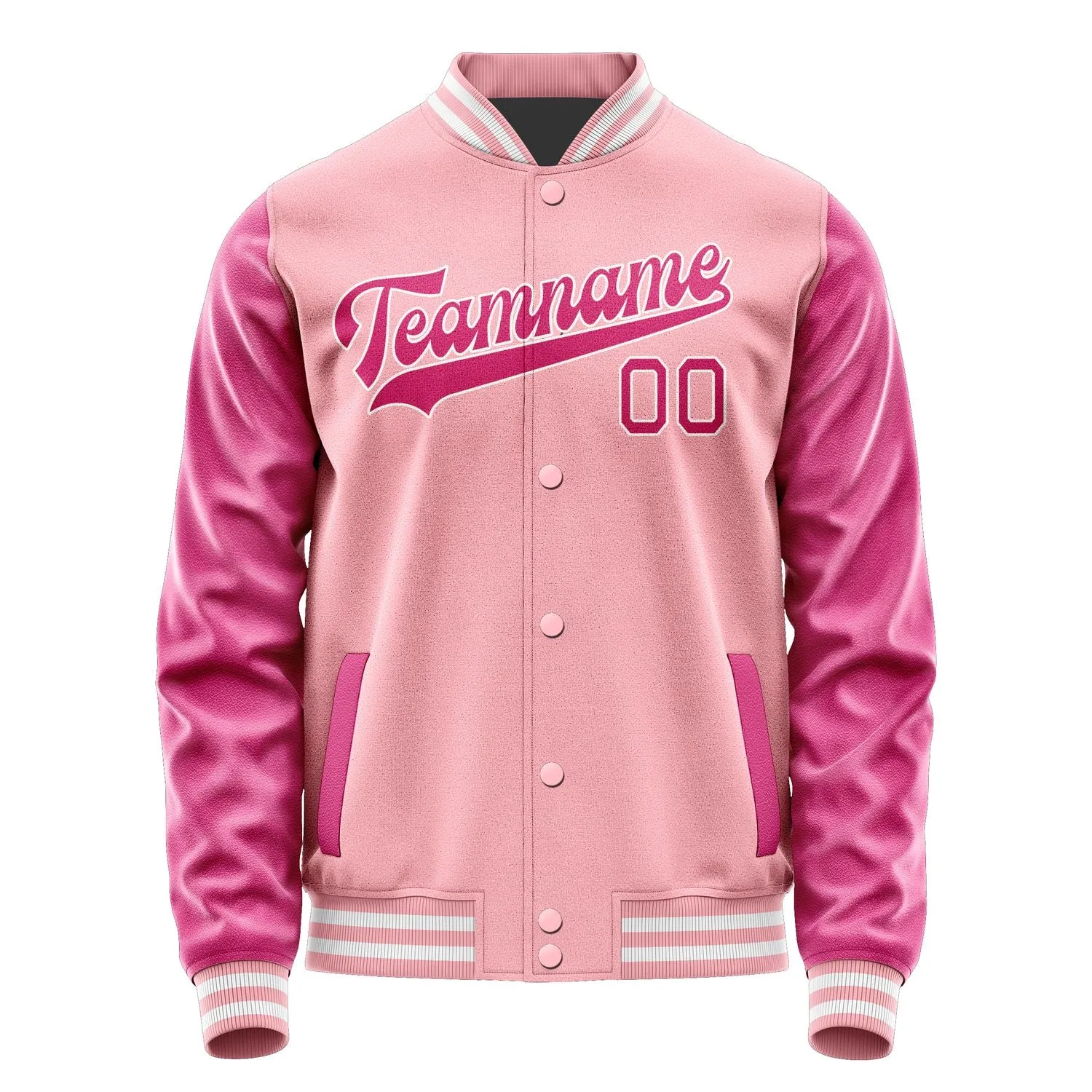 Custom Light Pink Pink Jacket