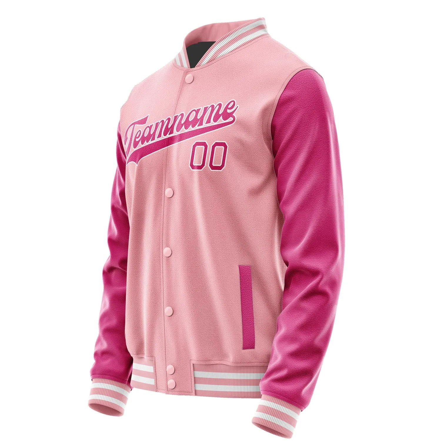 Custom Light Pink Pink Jacket
