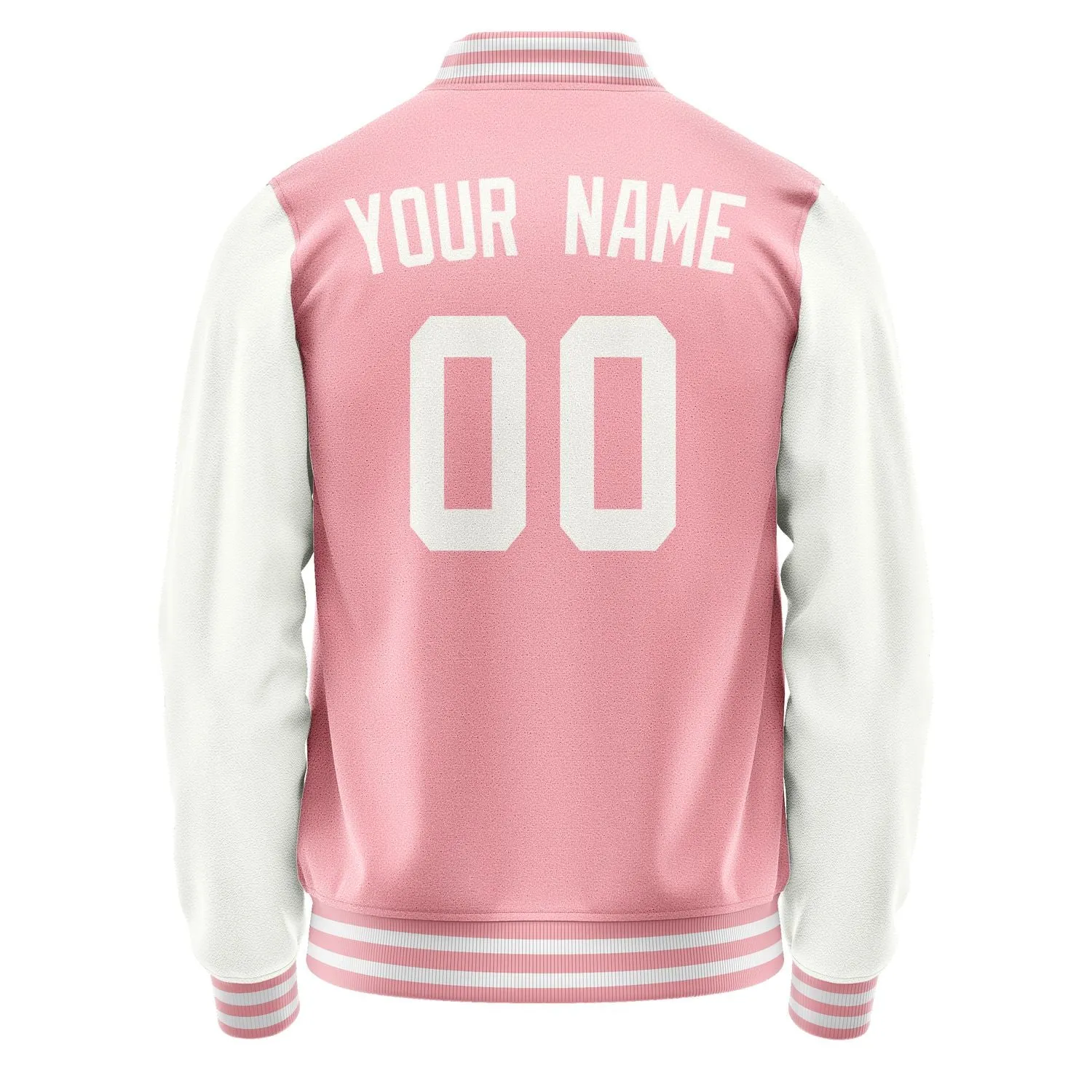 Custom Light Pink White Jacket