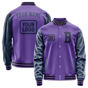 Custom Light Purple Blue Jacket