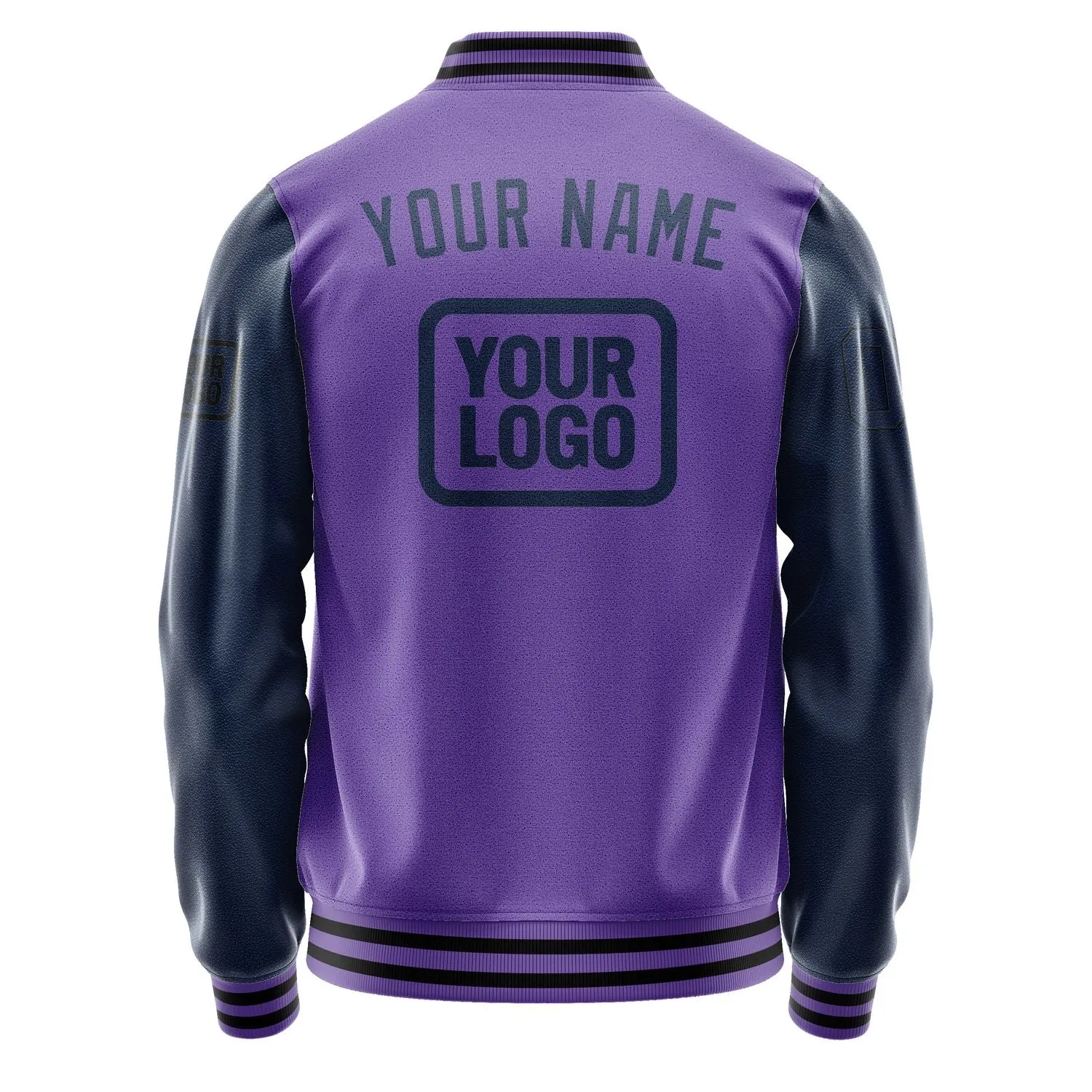 Custom Light Purple Blue Jacket