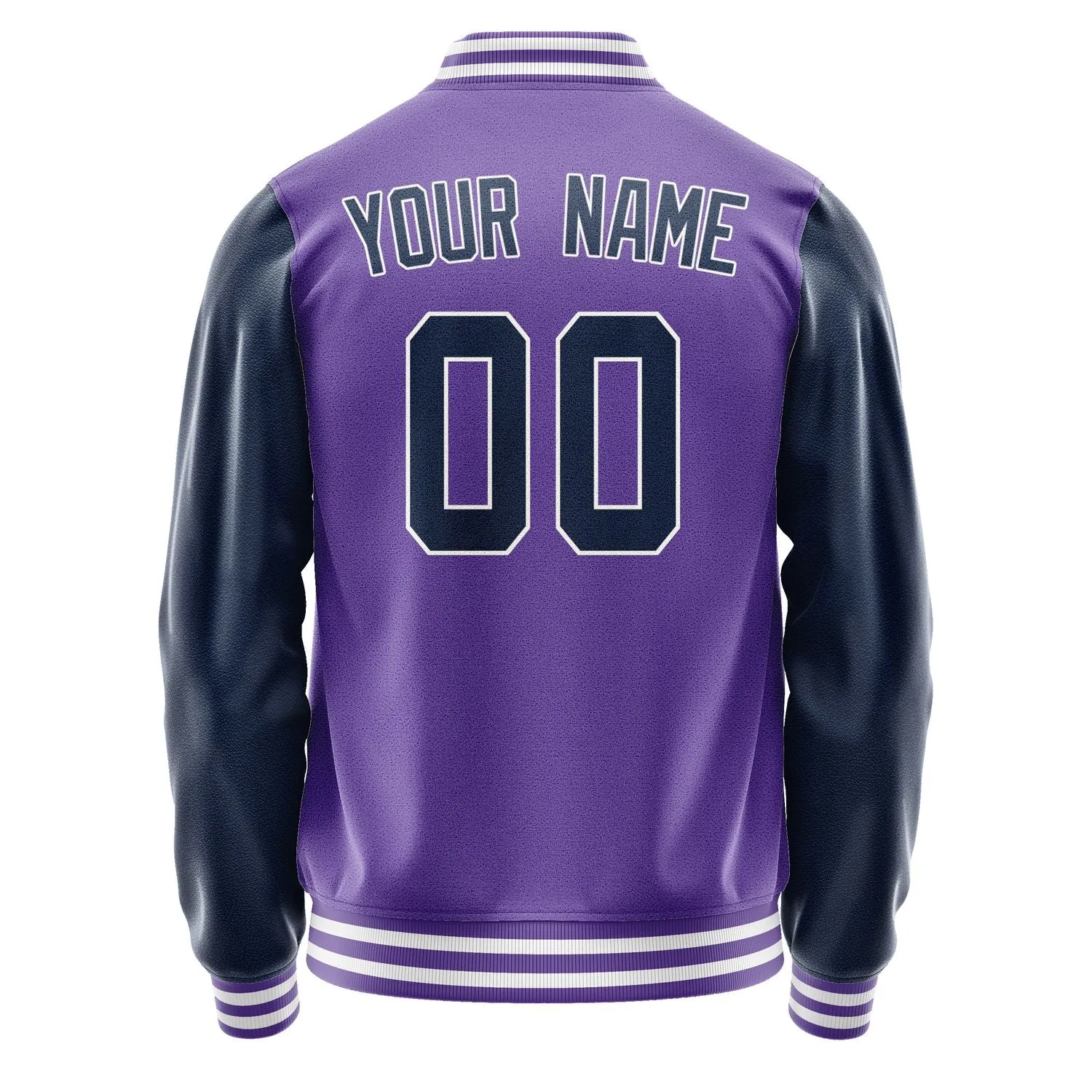 Custom Light Purple Blue Jacket