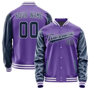 Custom Light Purple Blue Jacket