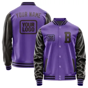Custom Light Purple Brown Jacket