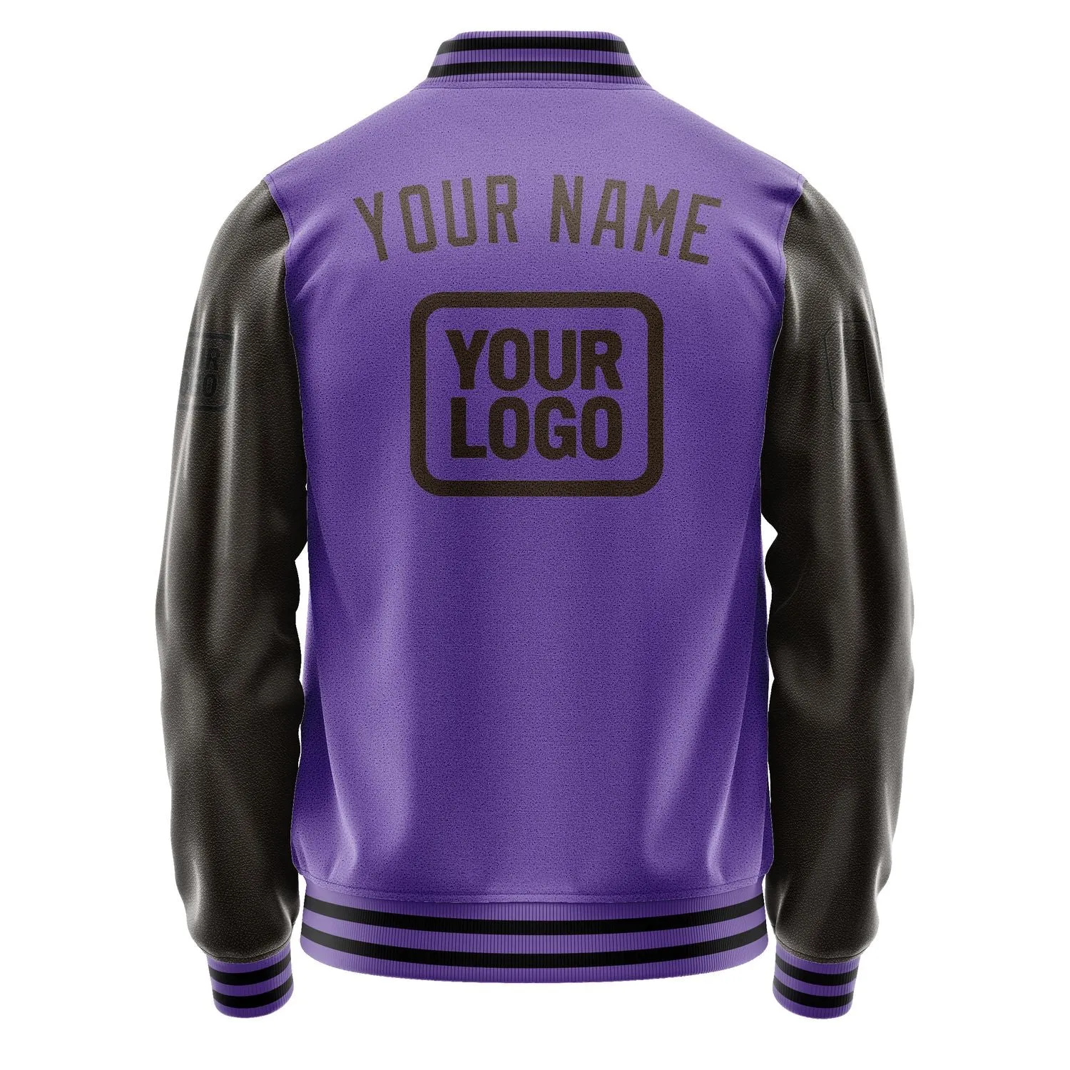 Custom Light Purple Brown Jacket