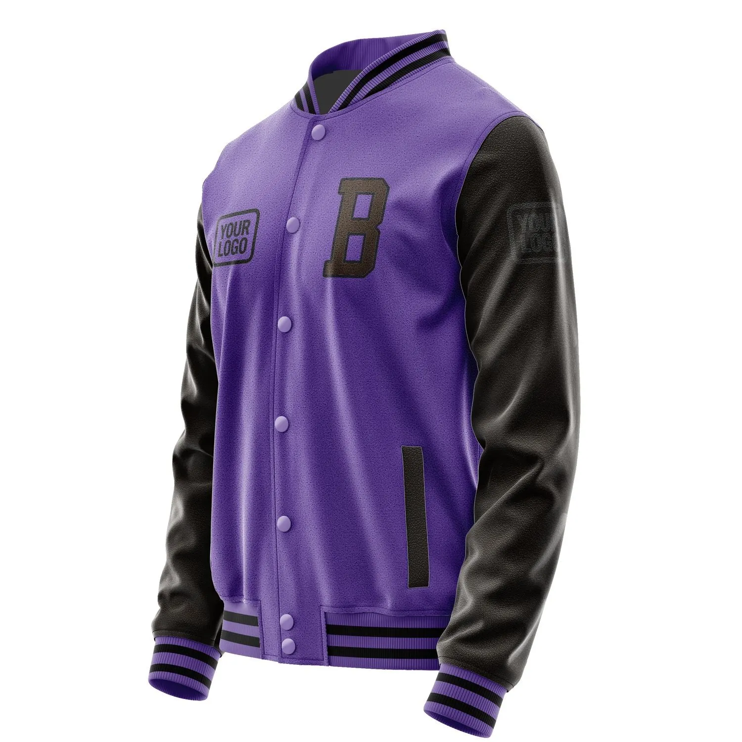 Custom Light Purple Brown Jacket