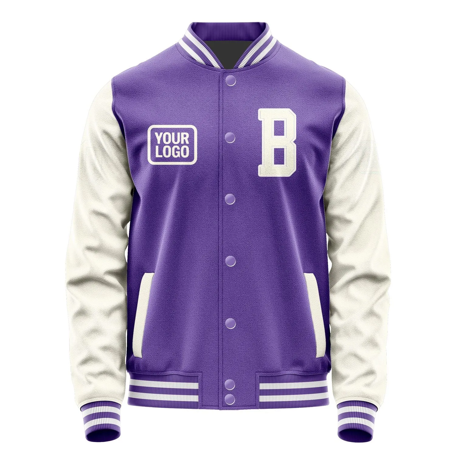 Custom Light Purple Cream Jacket