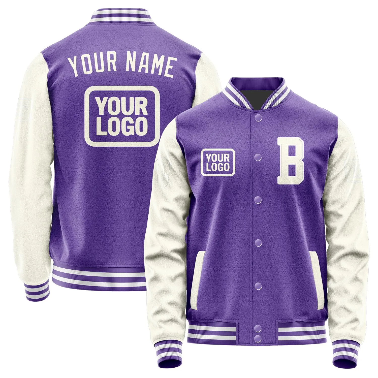 Custom Light Purple Cream Jacket