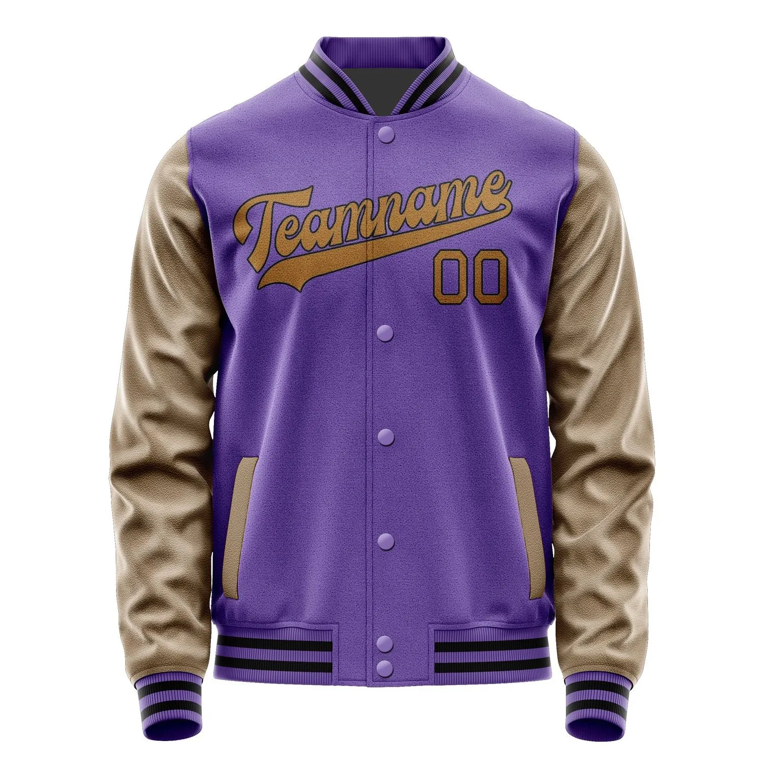Custom Light Purple Khaki Jacket