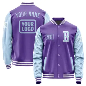 Custom Light Purple Light Blue Jacket