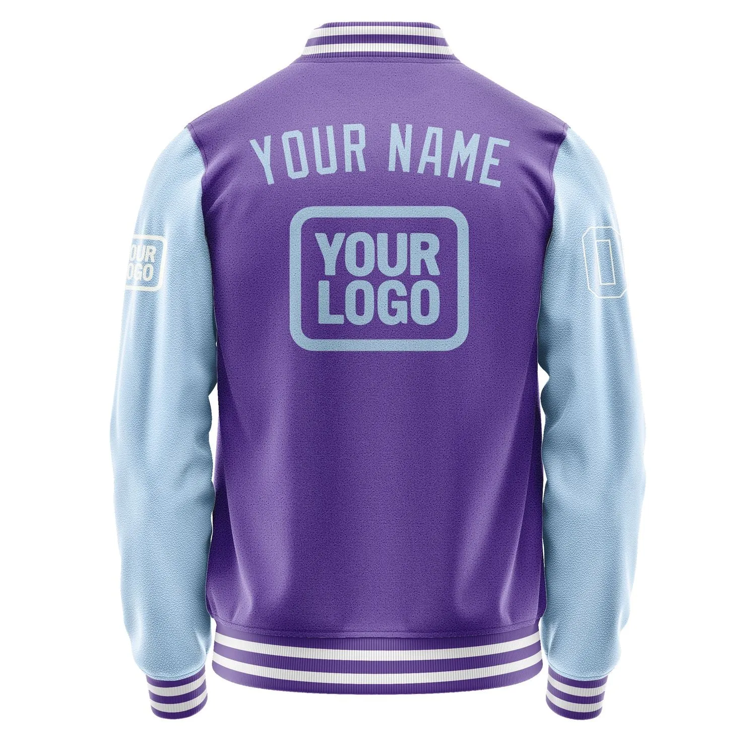 Custom Light Purple Light Blue Jacket
