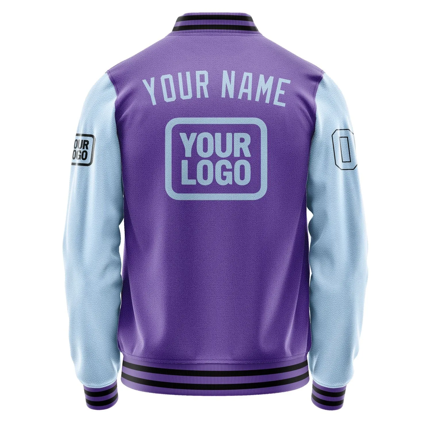 Custom Light Purple Light Blue Jacket