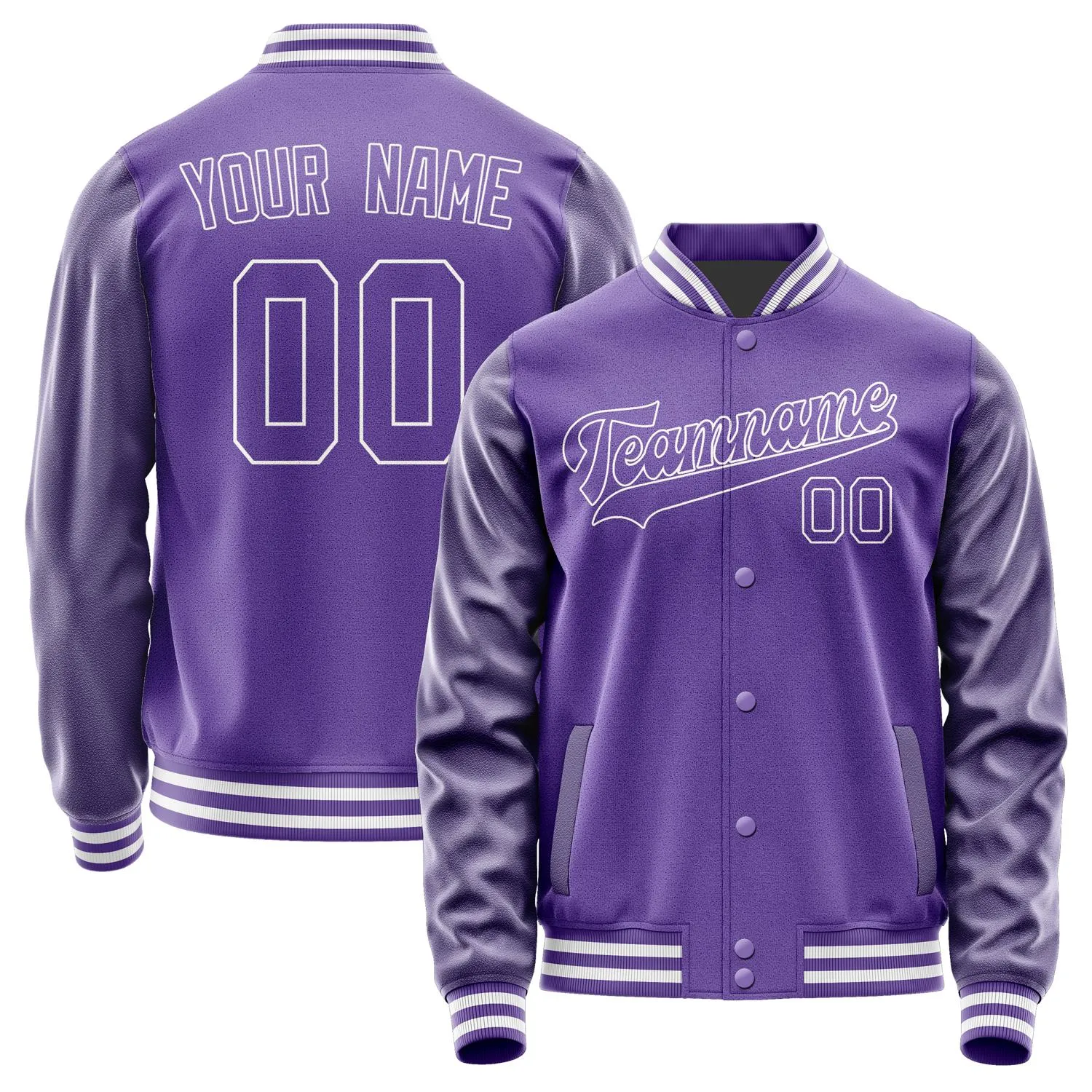 Custom Light Purple Light Purple Jacket