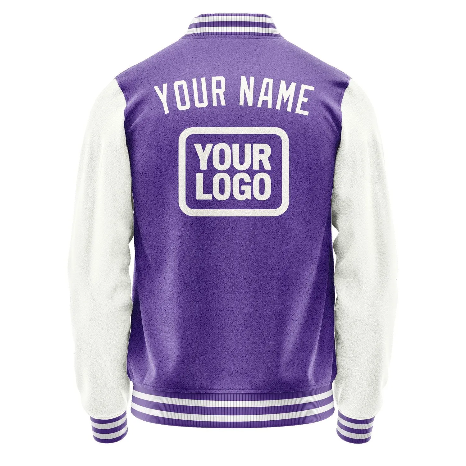 Custom Light Purple White Jacket