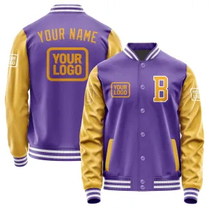 Custom Light Purple Yellow Jacket