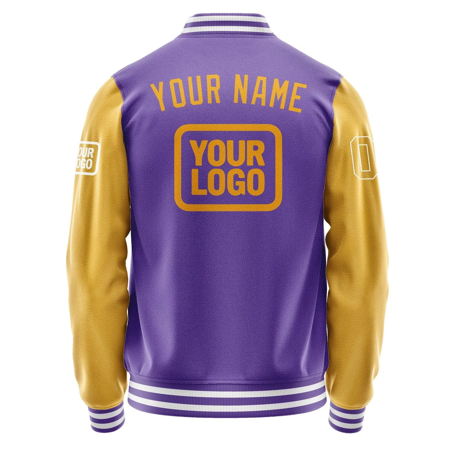 Custom Light Purple Yellow Jacket