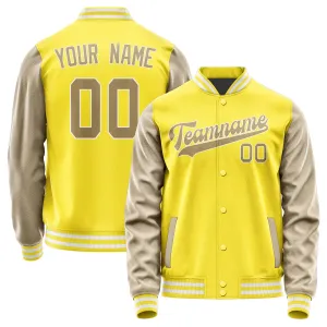 Custom Light Yellow Light Khaki Jacket
