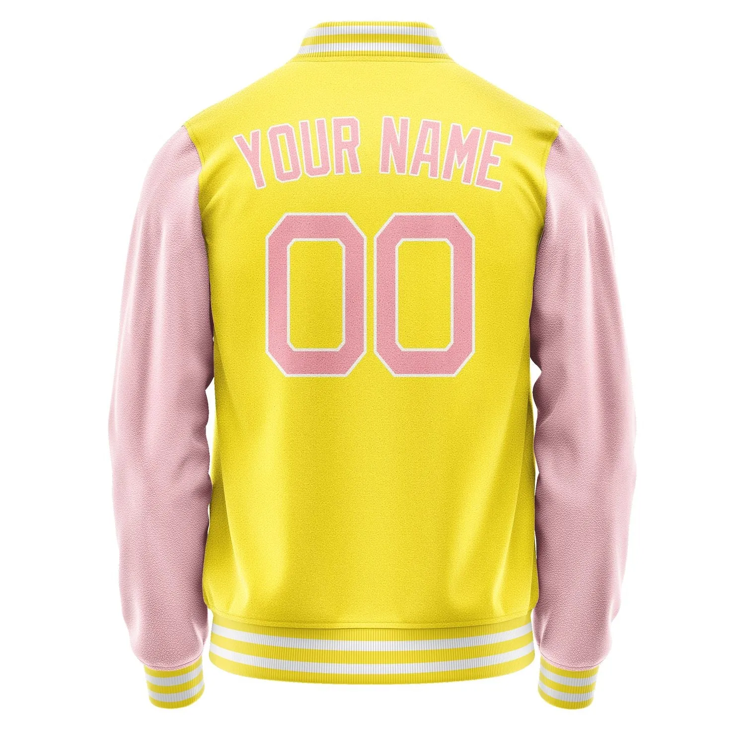 Custom Light Yellow Light Pink Jacket