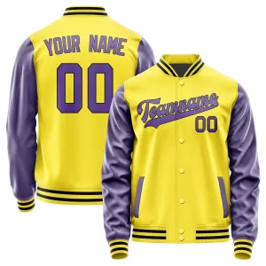 Custom Light Yellow Light Purple Jacket