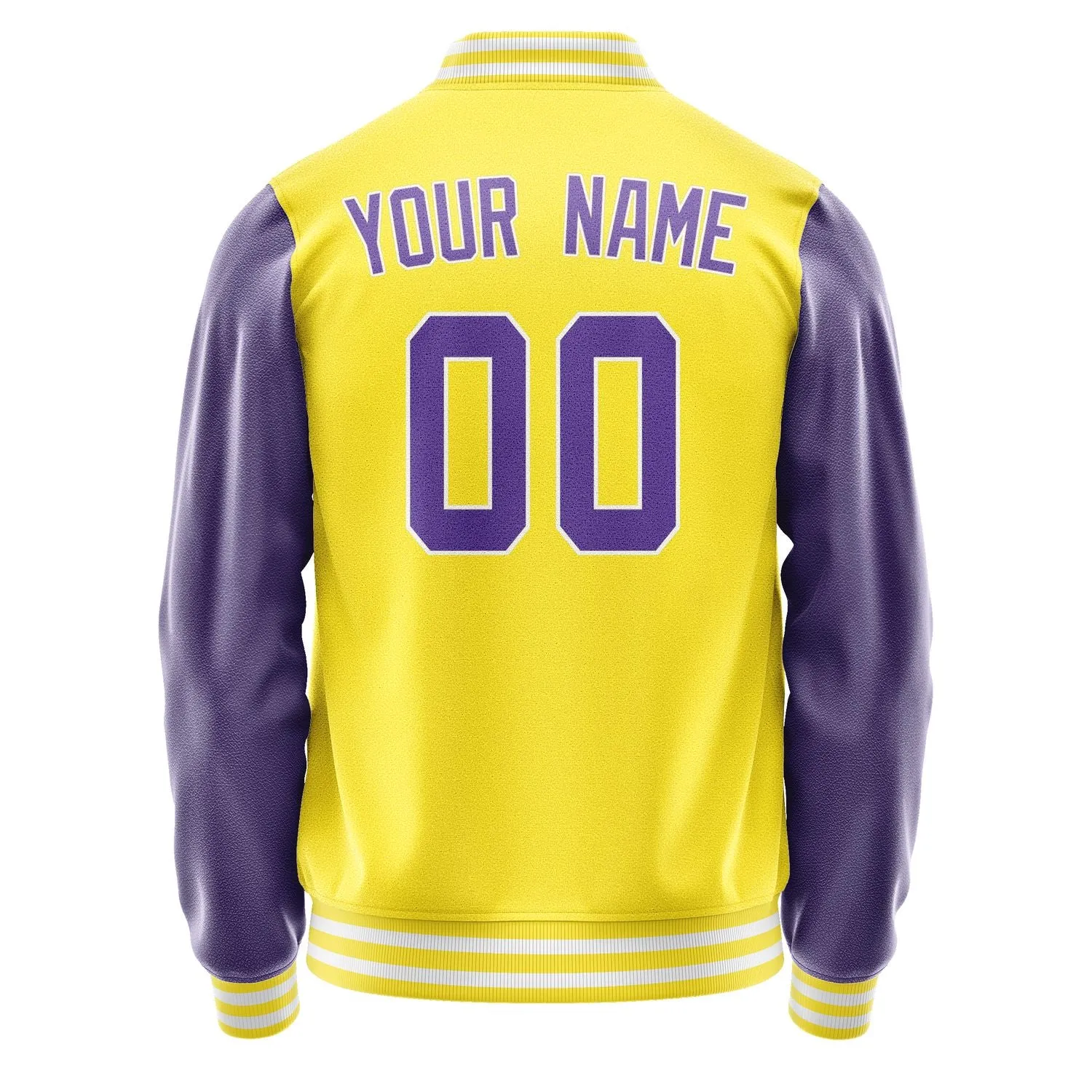 Custom Light Yellow Light Purple Jacket