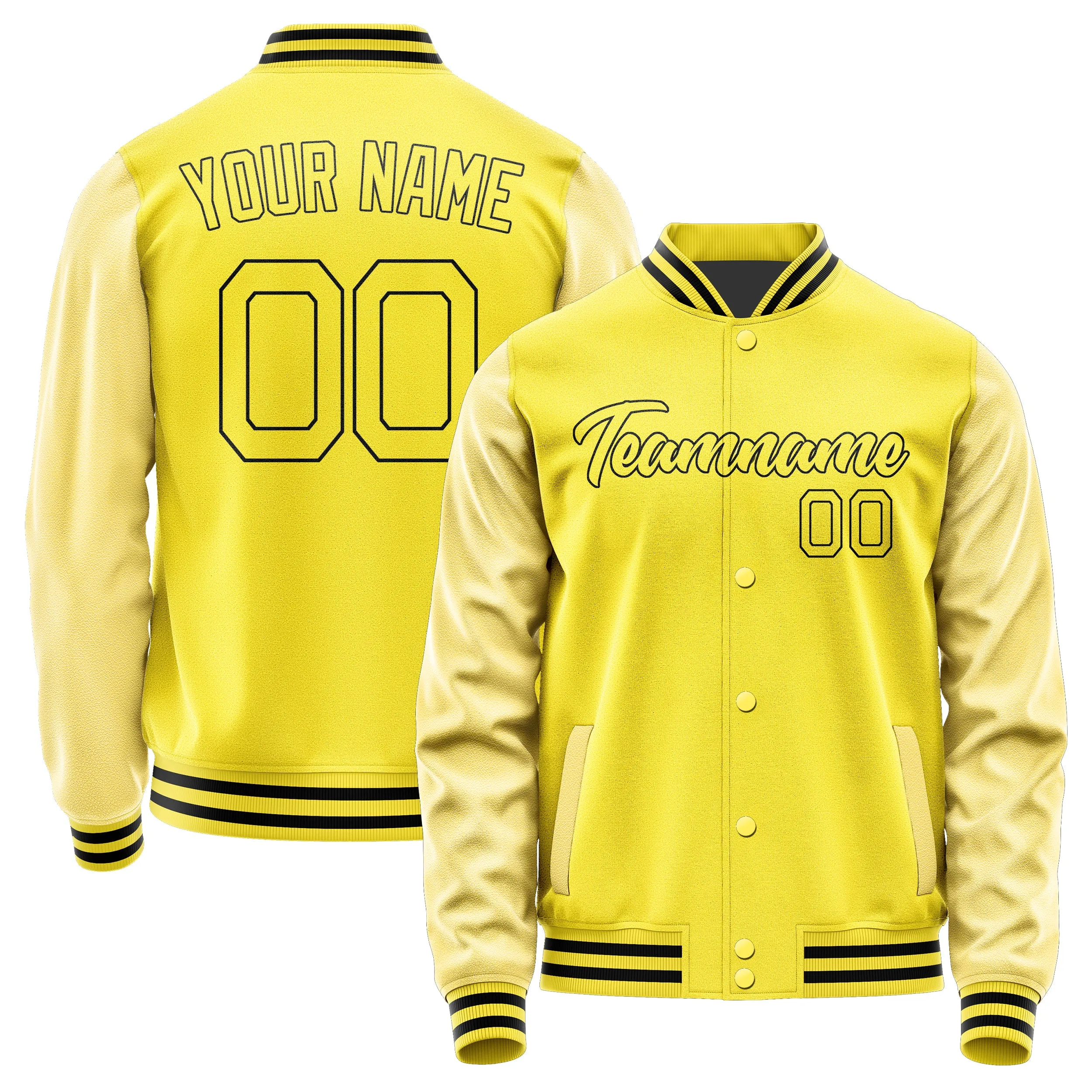 Custom Light Yellow Light Yellow Jacket