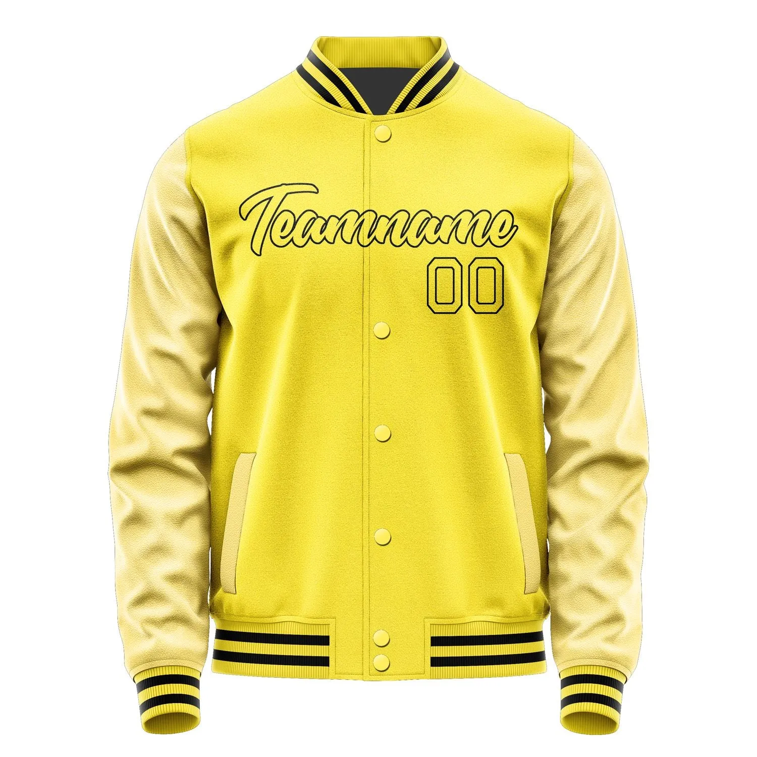 Custom Light Yellow Light Yellow Jacket