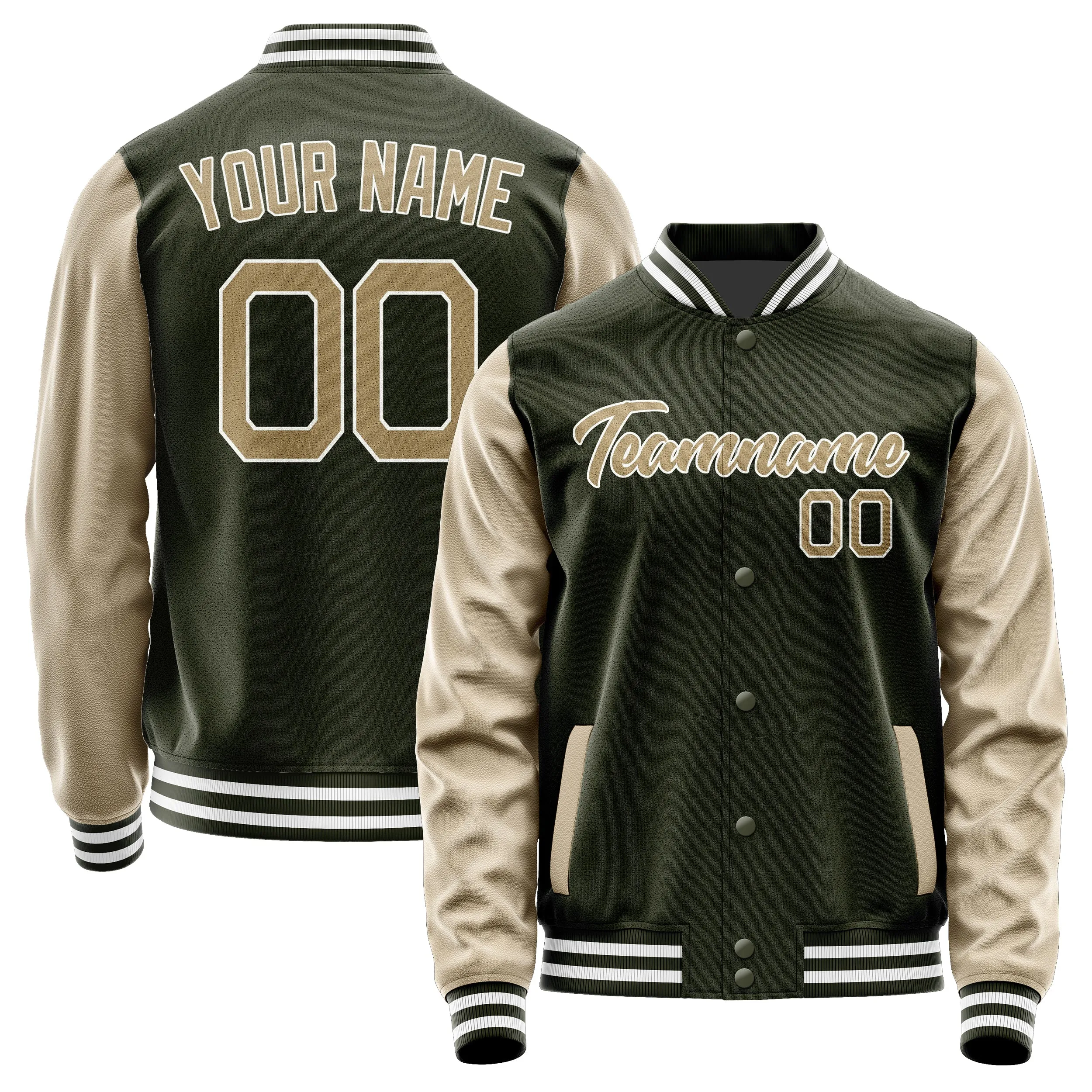 Custom Olive Light Khaki Jacket