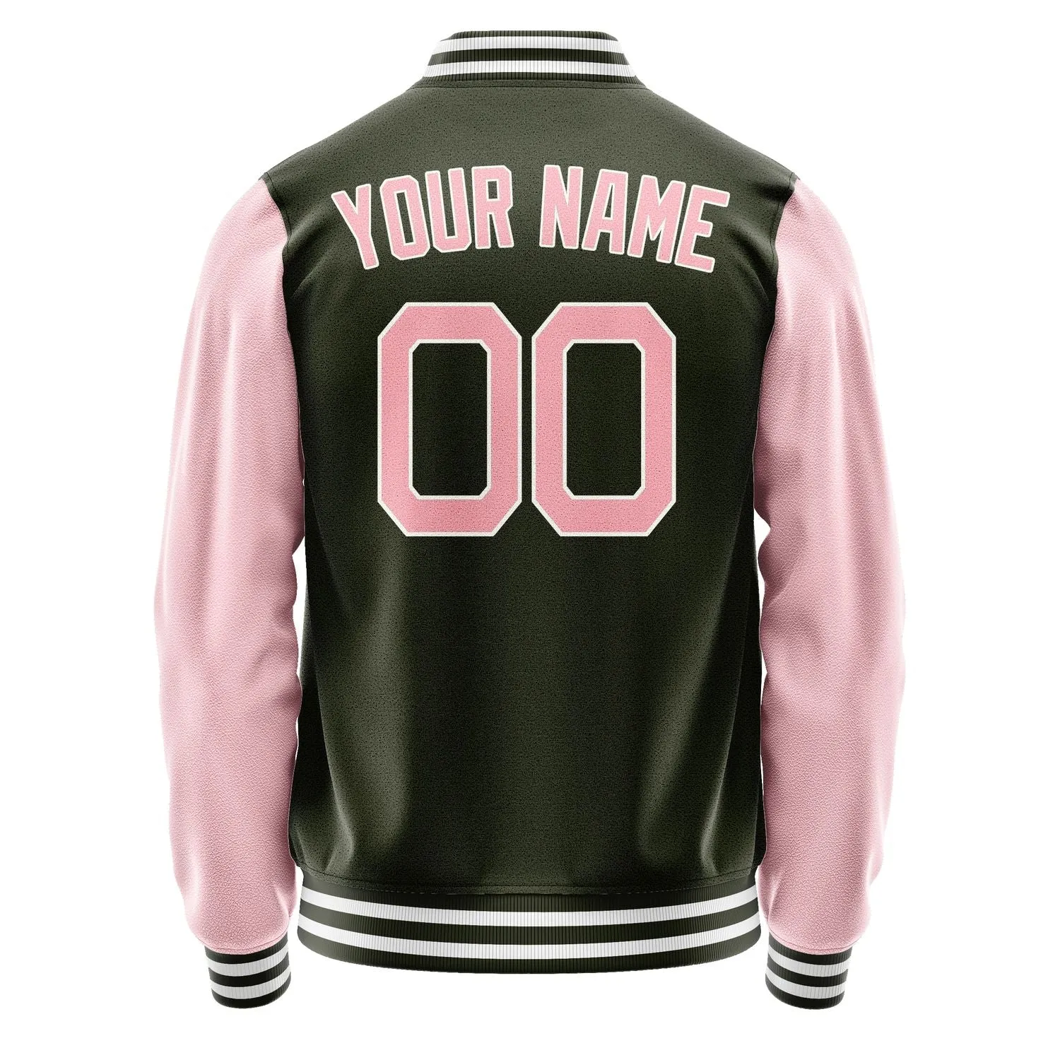 Custom Olive Light Pink Jacket
