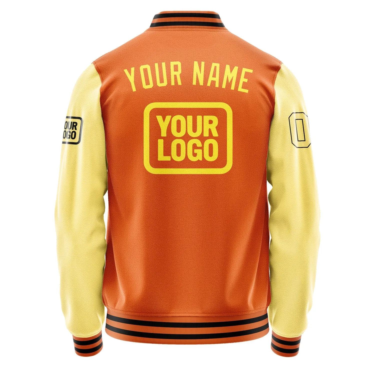 Custom Orange Light Yellow Jacket
