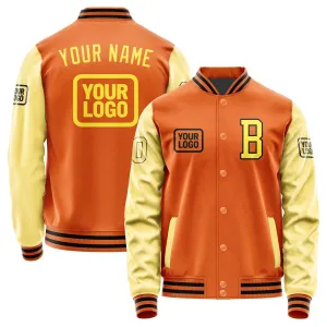 Custom Orange Light Yellow Jacket