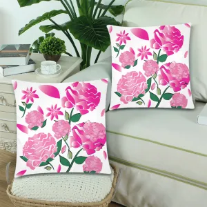 Custom Order - AMMA JO Peony White Pillow Set