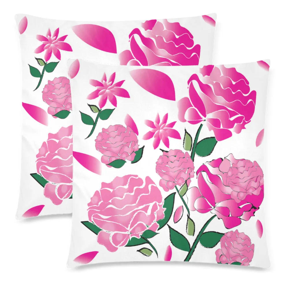 Custom Order - AMMA JO Peony White Pillow Set