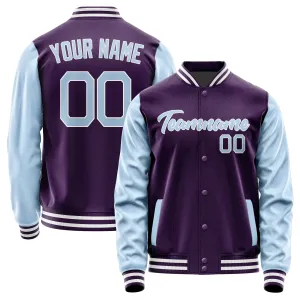 Custom Purple Light Blue Jacket