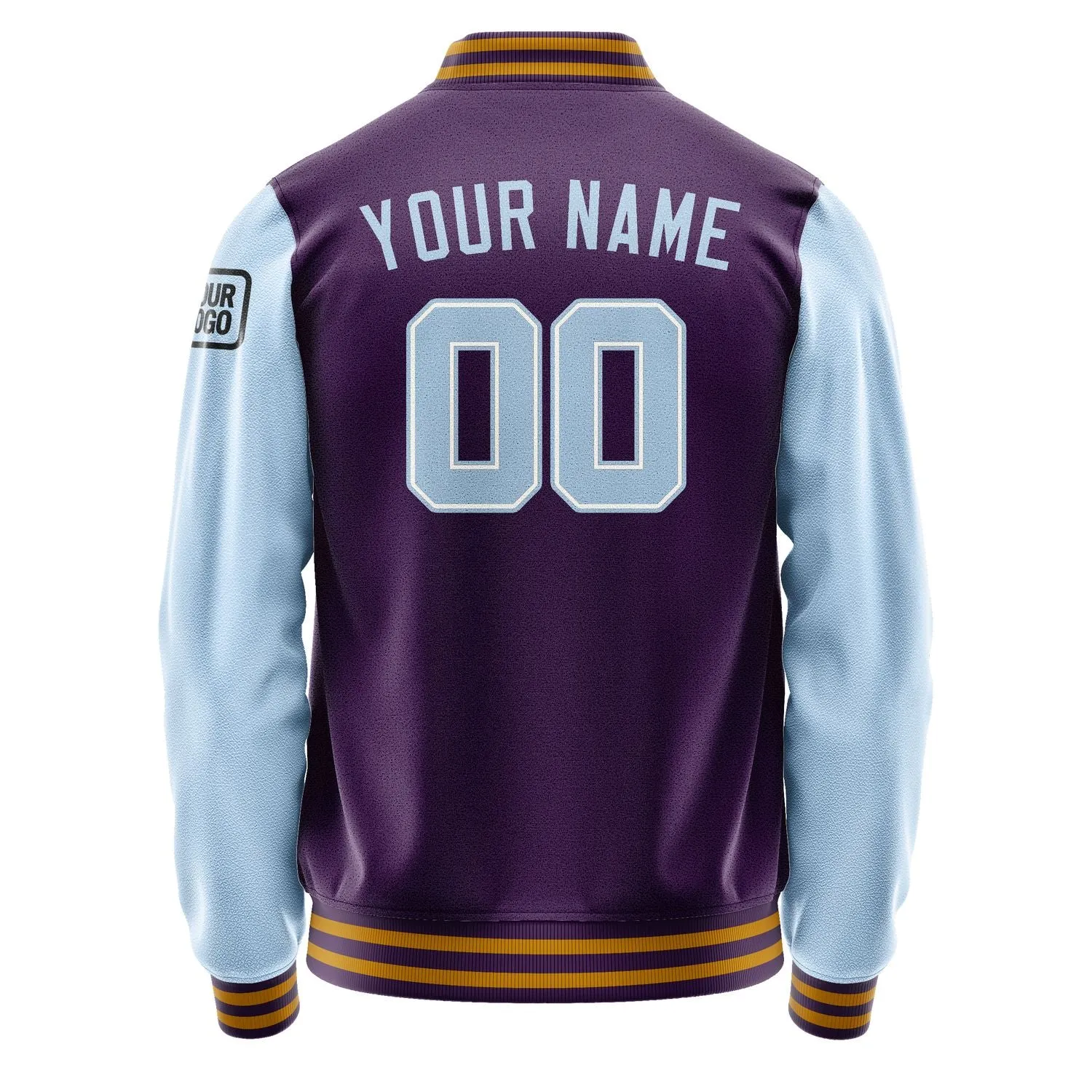 Custom Purple Light Blue Jacket