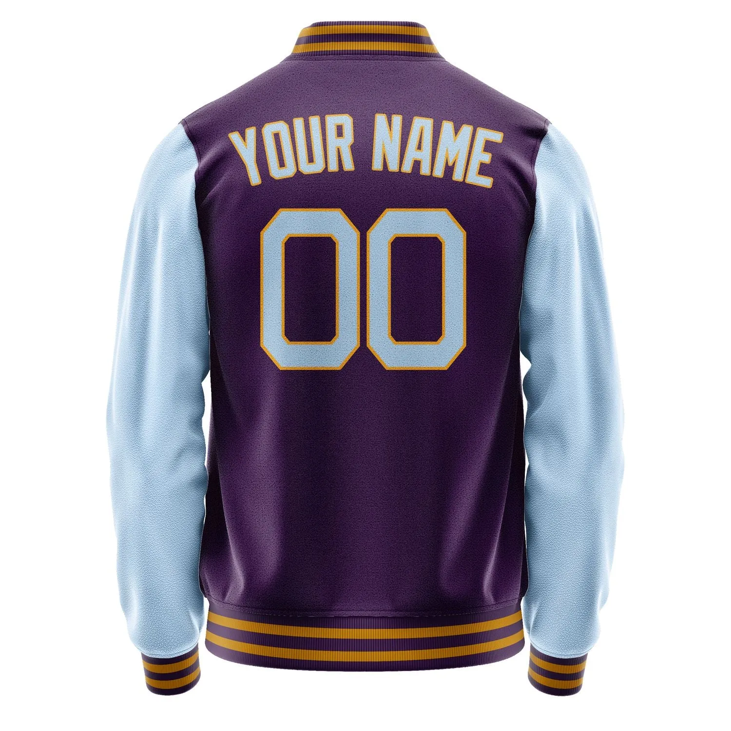 Custom Purple Light Blue Jacket