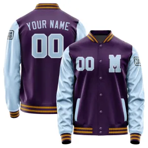 Custom Purple Light Blue Jacket