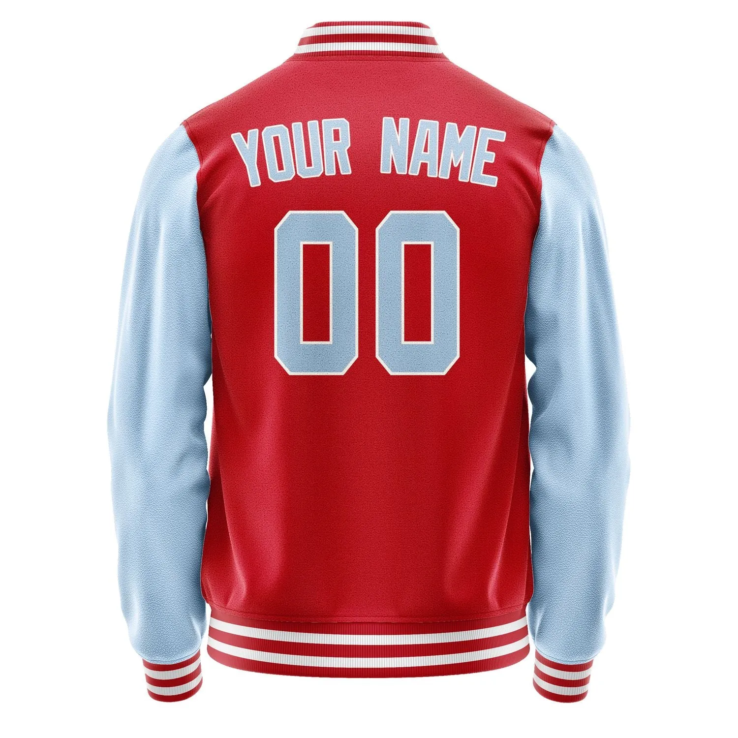 Custom Red Light Blue Jacket