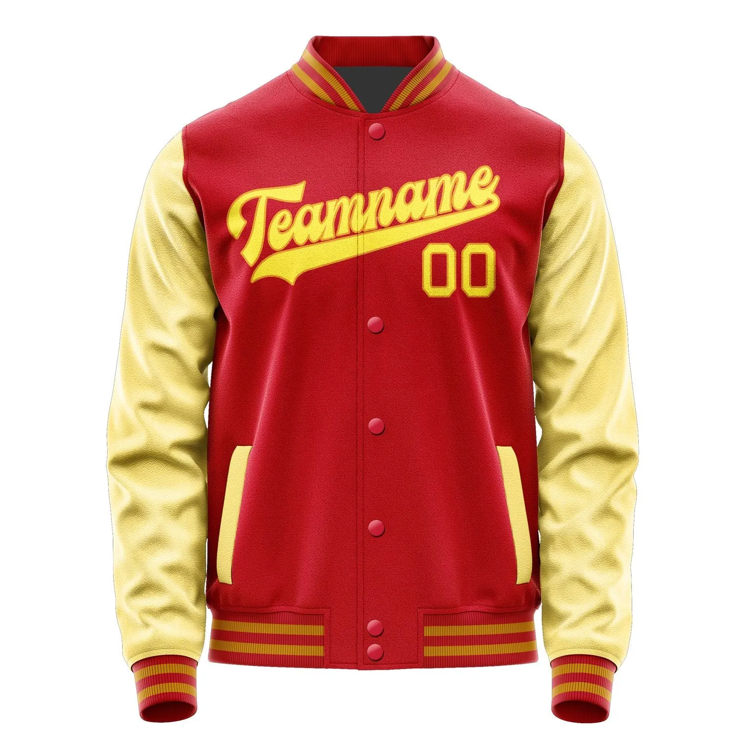 Custom Red Light Yellow Jacket