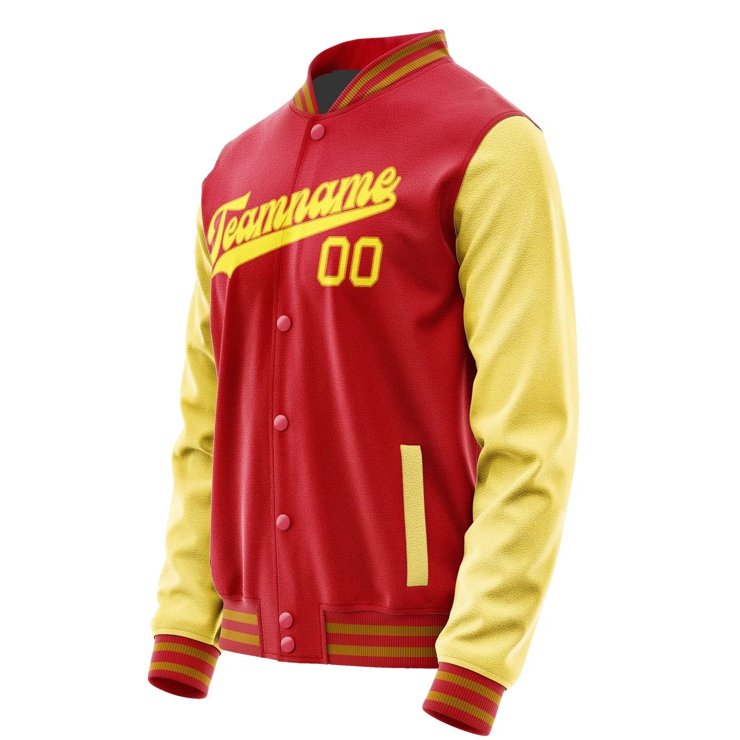 Custom Red Light Yellow Jacket
