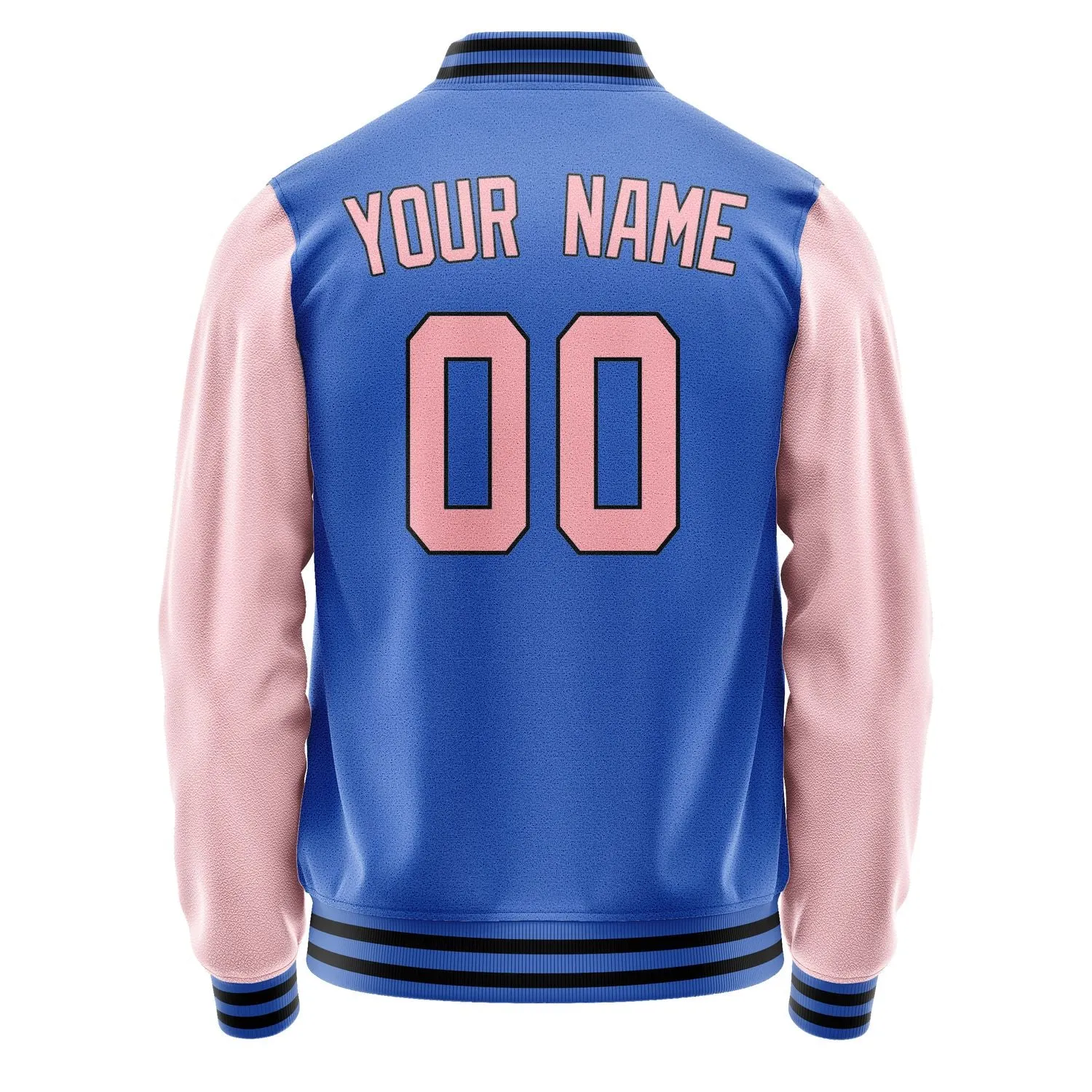 Custom Sky Blue Light Pink Jacket
