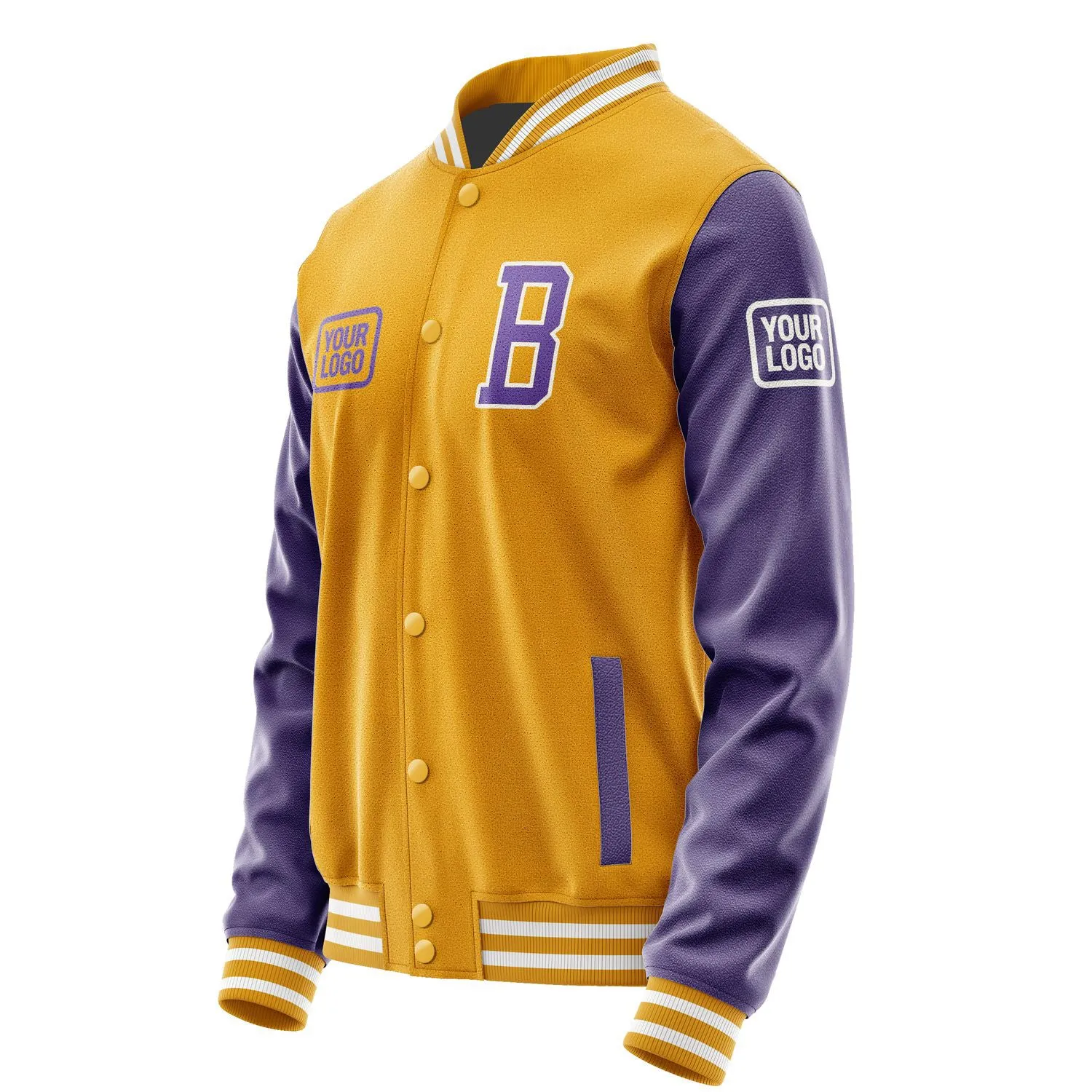 Custom Yellow Light Purple Jacket