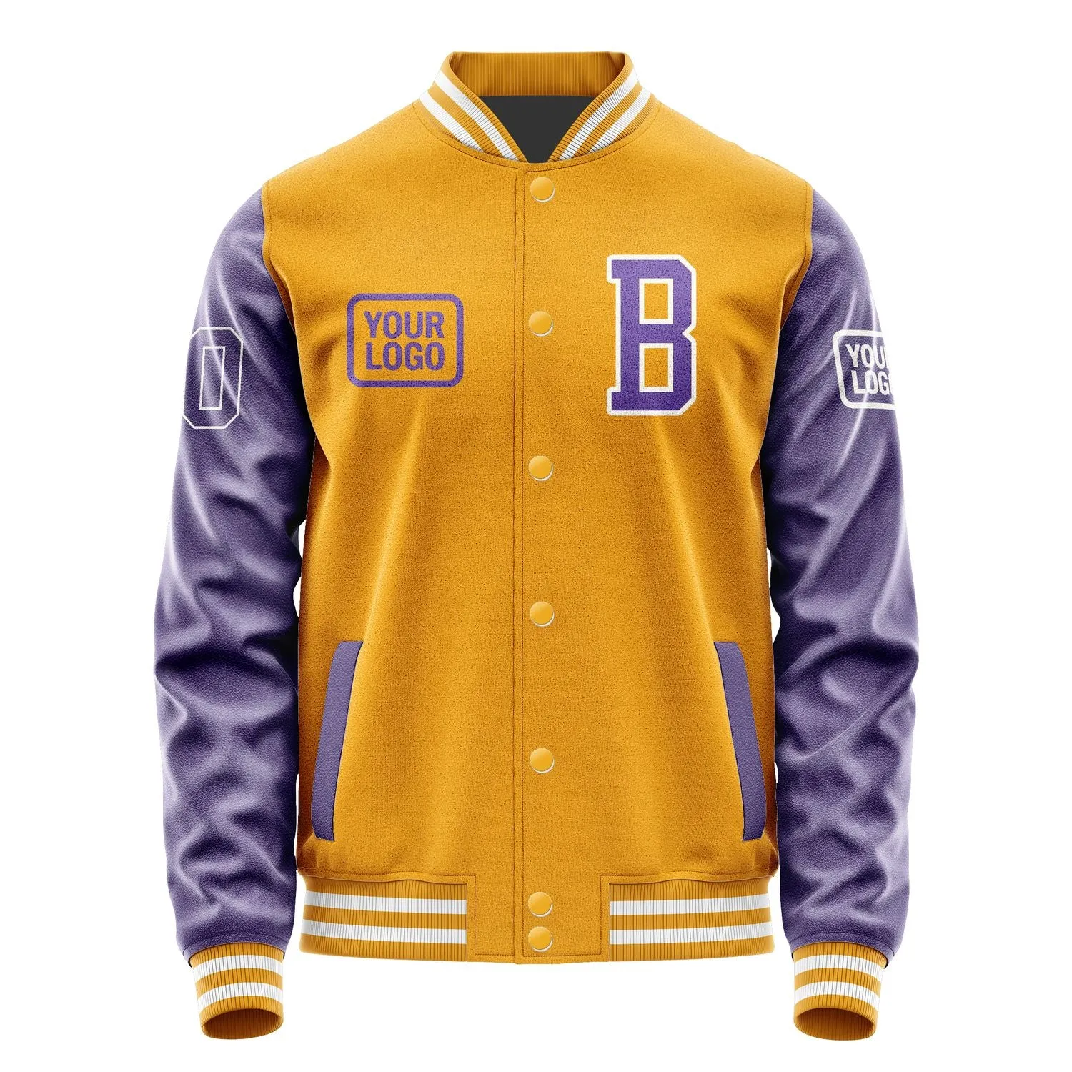 Custom Yellow Light Purple Jacket