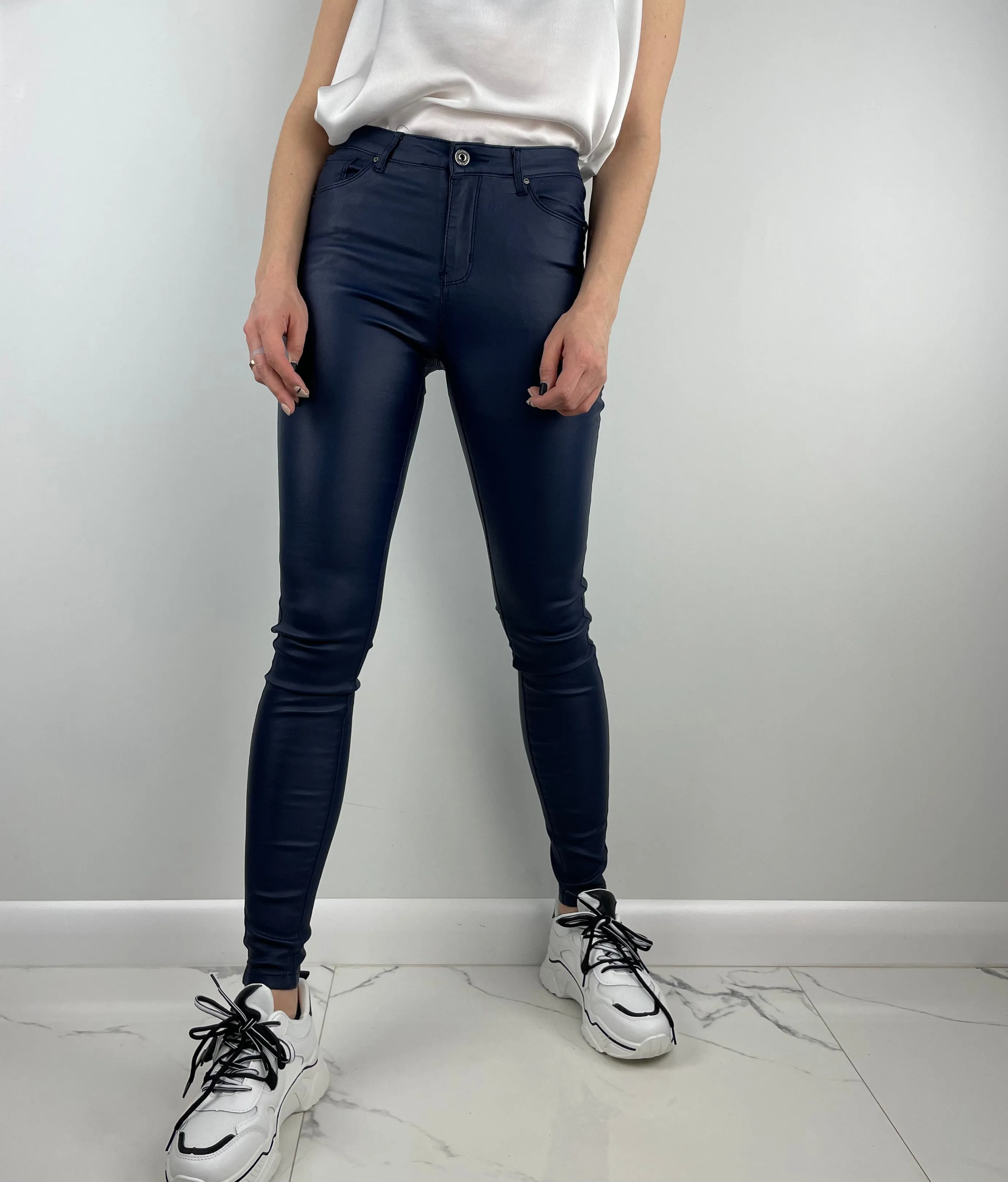Dark blue Eco leather pants Goodies