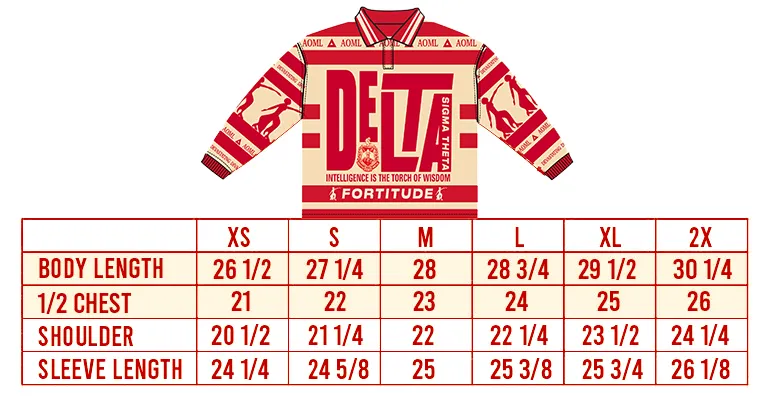 Delta Rugby Oversized Fit (SOLD OUT-SIGN UP IF INTERESTED IN RESTOCK)